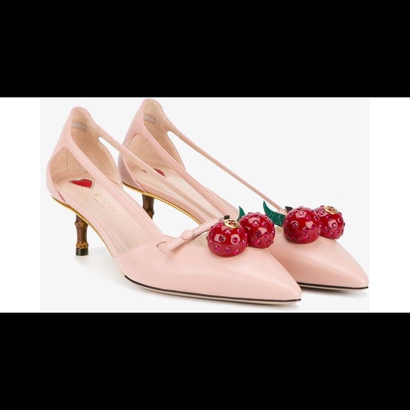 gucci cherry heels